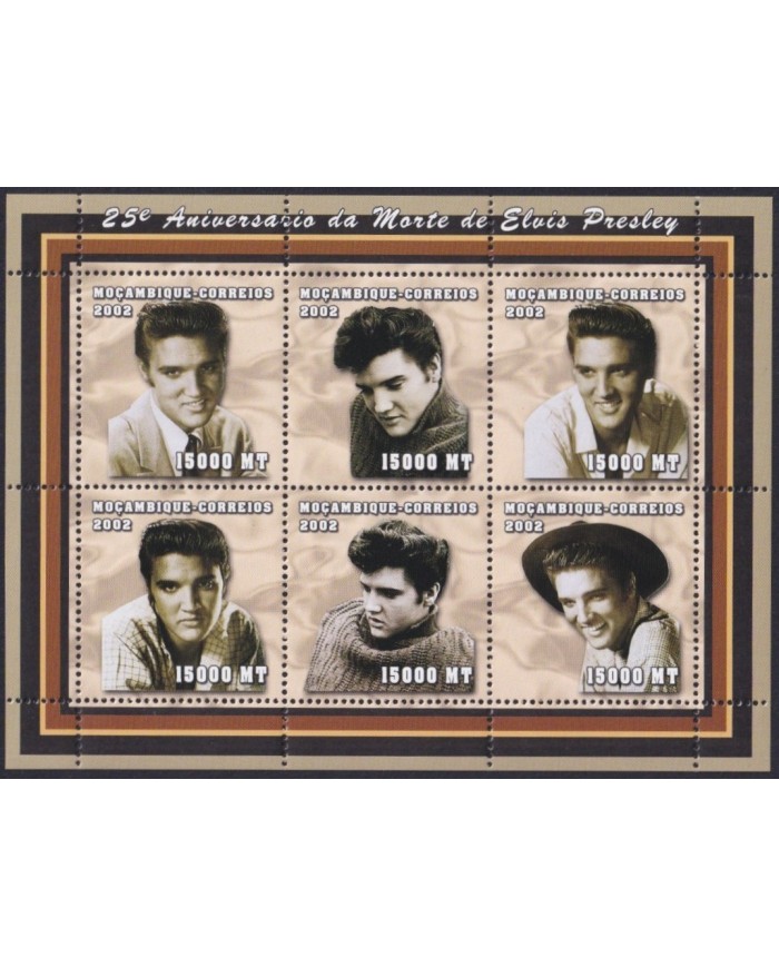 F-EX33263 MOZAMBIQUE MNH 2002 CINEMA CLASSIC MOVIE MUSIC ELVIS PRESLEY.