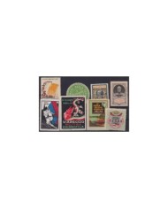 F-EX9144 ITALY CINDERELLA STAMPS LOT. MH- NO GUM. VOLTA, GENOVA, BOLOGNA.