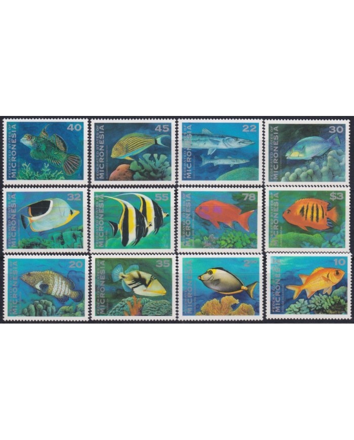 F-EX33296 MICRONESIA MNH 1996 FAUNA SEA MARINE WILDLIFE FISH CORAL REEF.