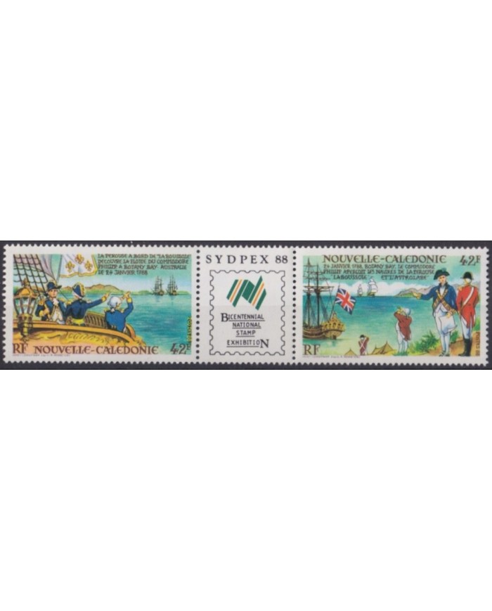 F-EX33310 NEW CALEDONIA MNH 1988 SYDPEX LA BOUSSOLE SHIP LA PEROUSE.
