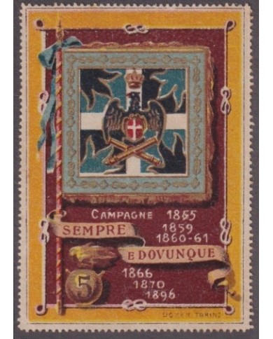 F-EX9161 ITALY INDEPENDENCE CINDERELLA NO GUM. TORINO TURIN.