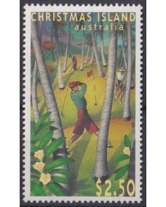 F-EX33366 CHRISTMAS IS MNH 1995 GOLF.