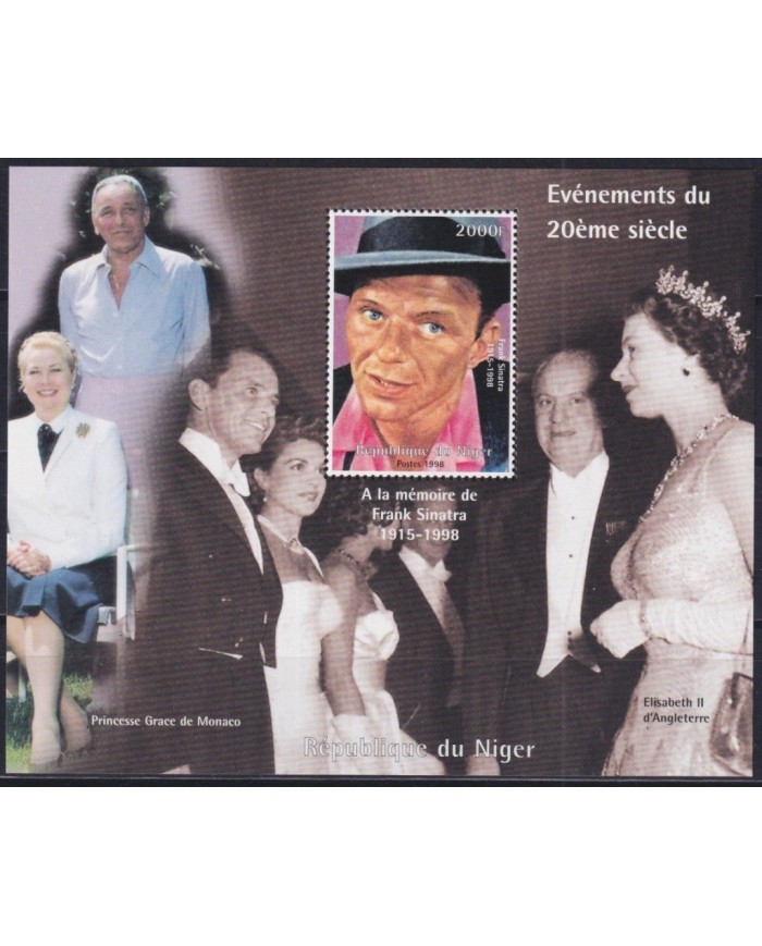 F-EX33368 NIGER MNH 1998 CINEMA CLASSIC MOVIE MUSIC FRANK SINATRA.