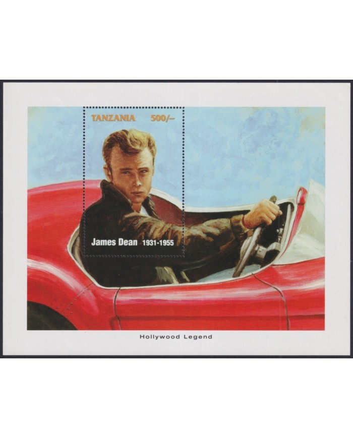 F-EX33380 TANZANIA MNH CINEMA CLASSIC MOVIE JAMES DEAN.