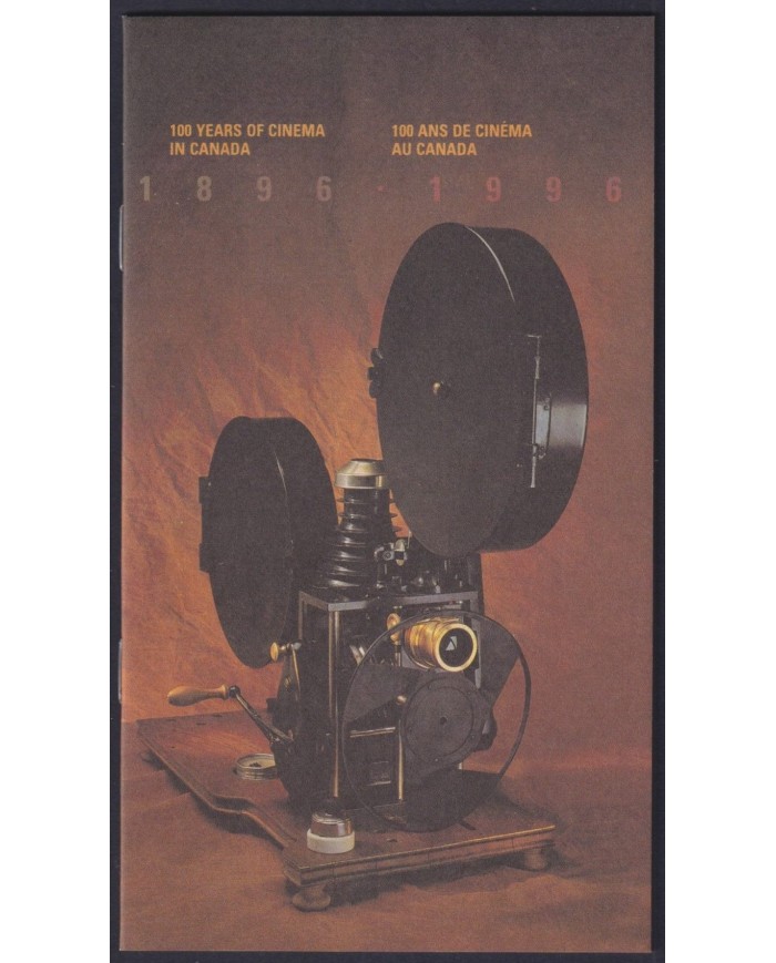 F-EX33400 CANADA MNH 1996 100th ANIV MOVIE CINEMA OF CANADA BOOK + SHEET.