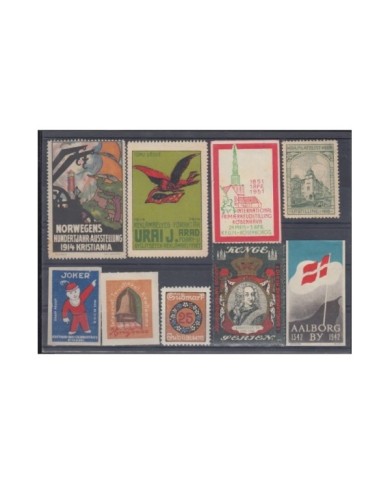 F-EX9073 NORUEGA NORWAY SUECIA SWEDEN  DINAMARCA DANMARK NORGE DENMARK CINDERELLA LOT. MH- NO GUM.