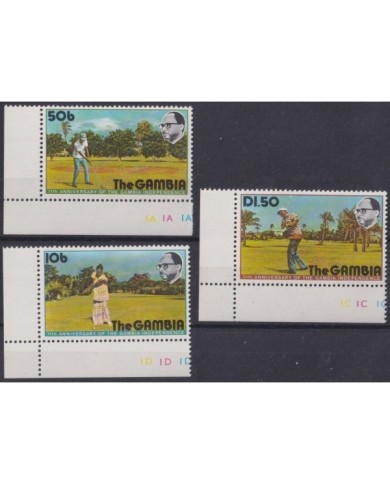 F-EX33506 GAMBIA MNH 1976 11th ANIV OF INDEPENDENCE GOLF SPORT.