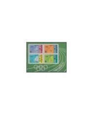 F-EX33550 BAHAMAS MNH 1984 USA OLYMPIC GAMES ATHLETISM BOXING BASKETBALL.
