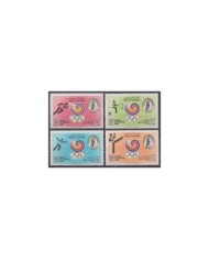 F-EX33561 BARBUDA 1984 MNH LOS ANGELES OLYMPIC GAMES VOLLEYBALL.