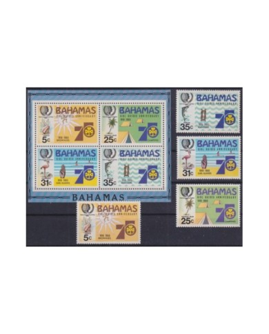 F-EX33552 BAHAMAS 1985 MNH BOYS SCOUTS GIRL GUIDES. YOUNG YEAR.