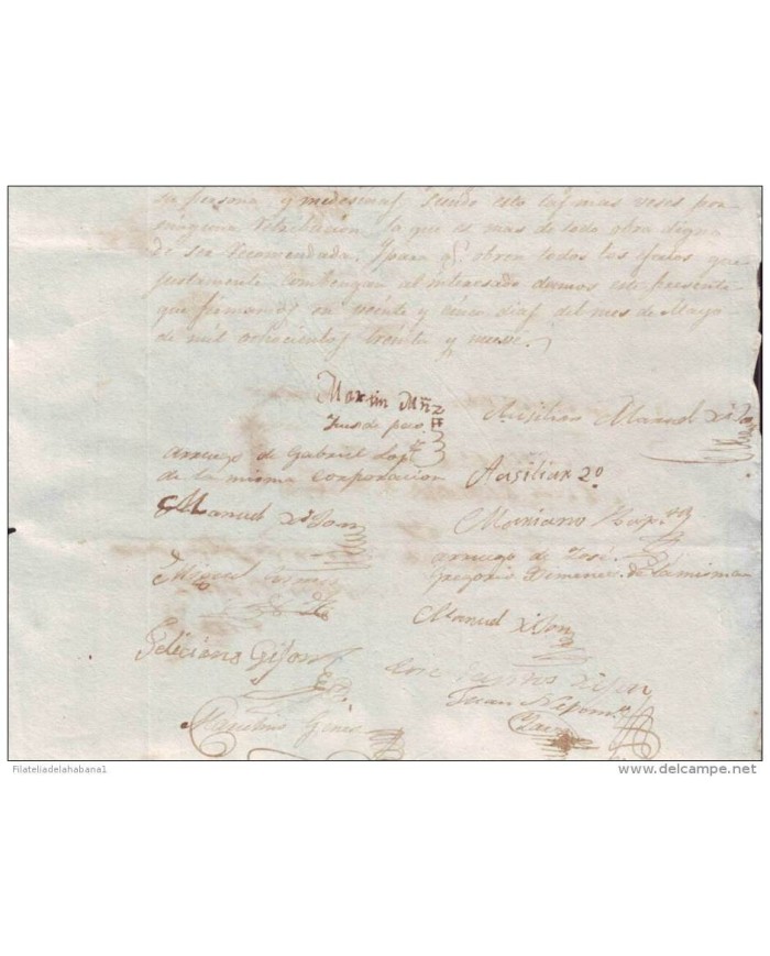 E1166 MEXICO 1839. DOC MEDICO DE HOMICIDIO CON DESCRIPCIÃN DE LAS HERIDAS