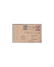 F-EX29566 INDIA ENGLAND UK ENGRAVING POSTAL STATIONERY HINDAUN.1949.