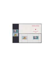 F-EX31947 GABON MNH 1968 RED CROSS NURSE MEDICINE SET + SHEET