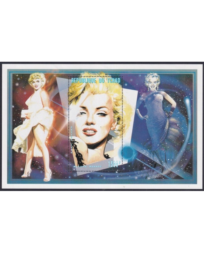 F-EX31975 CHAD TCHAD MNH 1996 MOVIE CINEMA CINE MARILYN MONROE SEX SYMBOL.