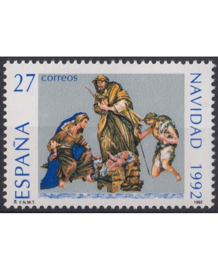 F-EX32080 SPAIN ESPAÑA MNH 1992 CHRISTMAS NAVIDAD ART BELEN NACIMIENTO MADONNA VIRGIN.
