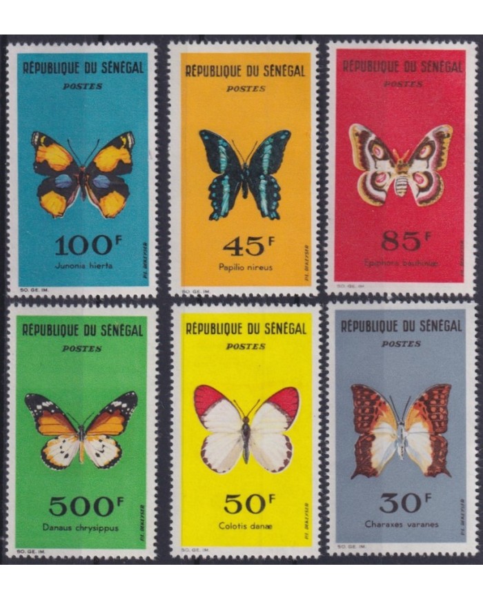 F-EX32107 SENEGAL MNH 1963 MARIPOSAS BUTTERFLIES PAPILLONS.