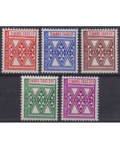 F-EX32118 SENEGAL MNH 1961 TIMBRE TAXE POSTAGE DUE ETHNIC DRAWING.