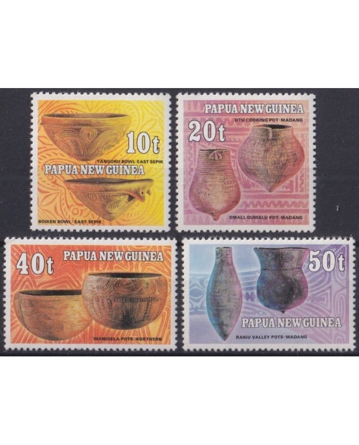 F-EX32147 PAPUA NEW GUINEA MNH 1982 ART ETHNIC TRADITIONAL POTTERY ARCHEOLOGY.