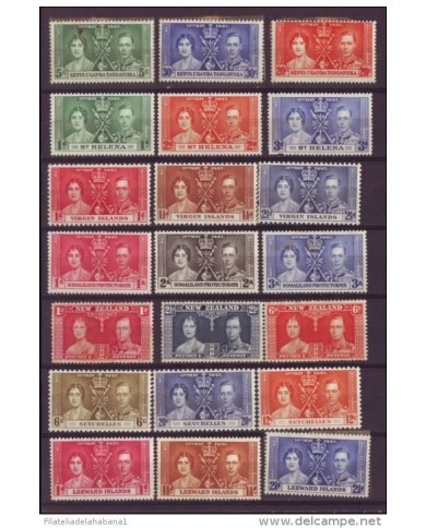 E534 ENGLAND UK COMPLETE SET COLONIES HONG KONG