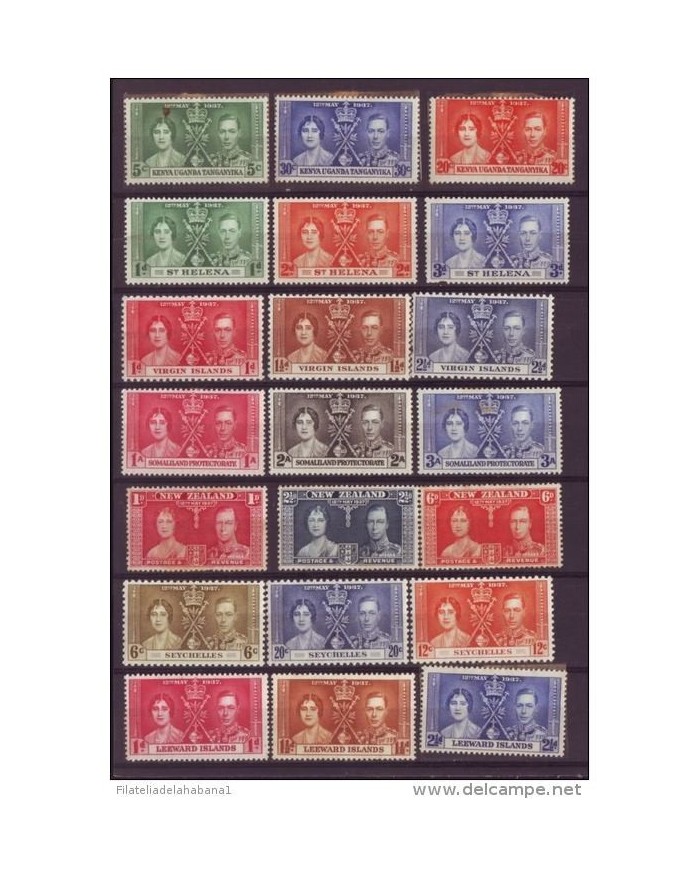 E534 ENGLAND UK COMPLETE SET COLONIES HONG KONG