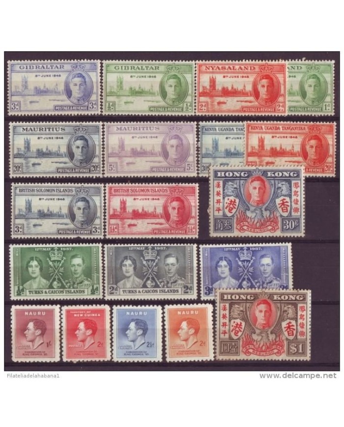 E534 ENGLAND UK COMPLETE SET COLONIES HONG KONG