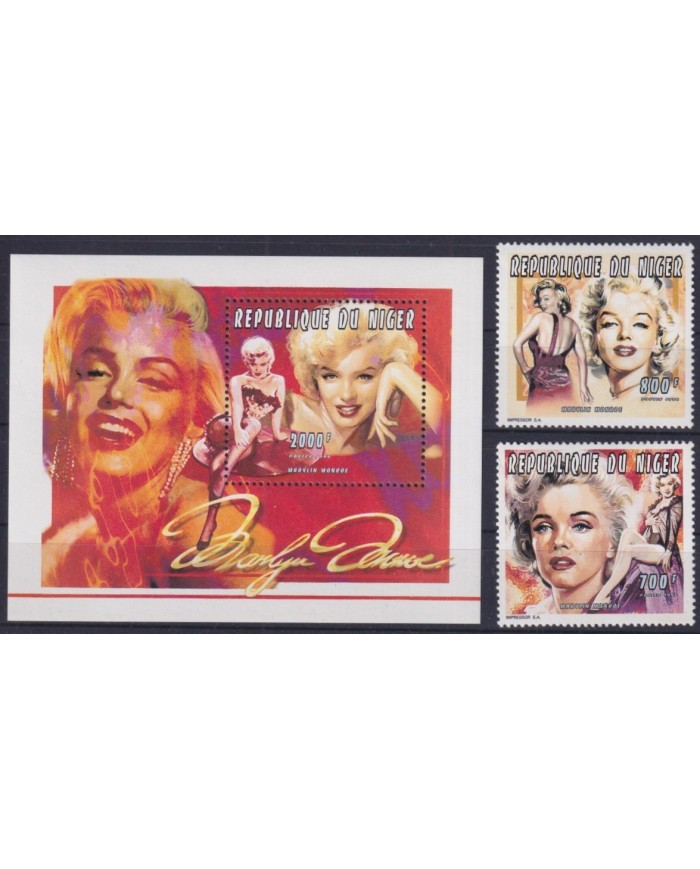 F-EX32837 NIGER MNH 1996 MOVIE CINEMA CINE MARILYN MONROE SEX SYMBOL.