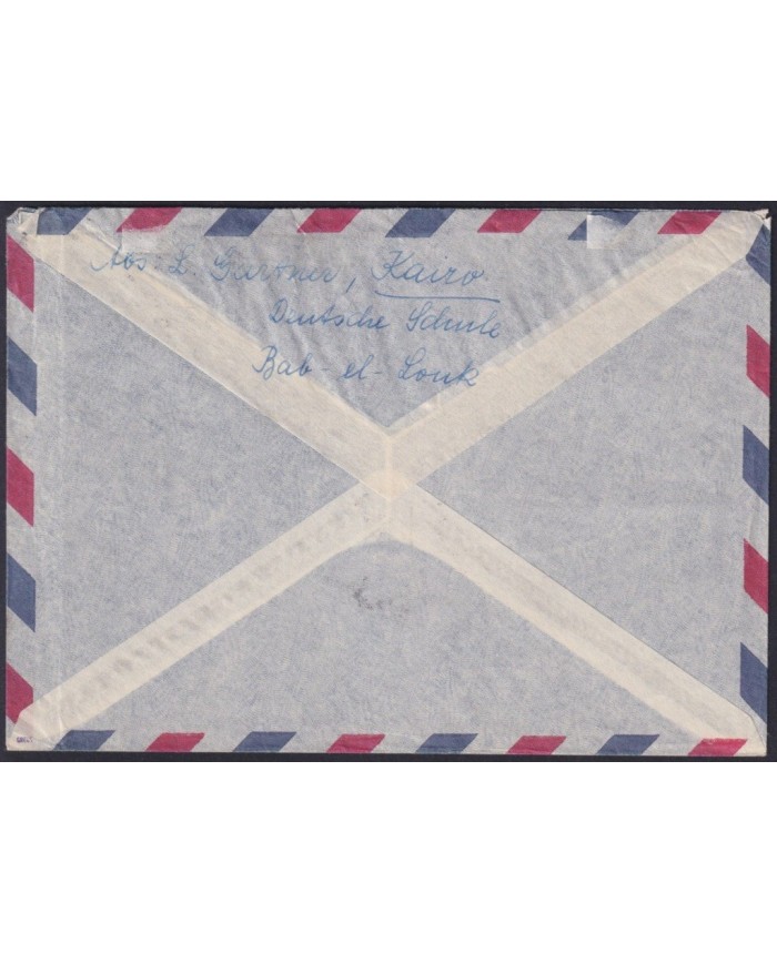 F-EX24480 EGYPT 1959 COVER MEMNON PYRAMID ARCHEOLOGY SWITZERLAND.