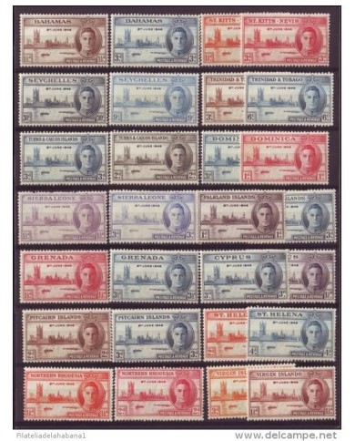 E534 ENGLAND UK COMPLETE SET COLONIES HONG KONG