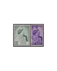 F-EX33872 MALAYA MALAYSIA MNH PAHANG 1948 SILVER JUBILEE.
