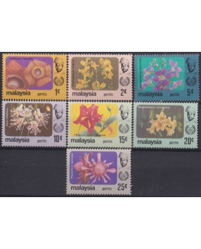 F-EX33899 MALAYSIA MNH PERLIS 1983 BOTANICAL FLOWERS FLORES ORCHILD ORQUIDEAS.