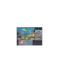 F-EX33944 MALAYSIA MNH 2001 SEA MARINE WILDLIFE REEF FISH PECES DUGONG.