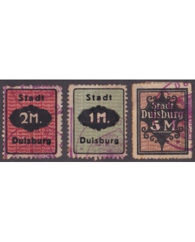 F-EX27635 GERMANY DULSBURG LOCAL REVENUE STAMPS LOT.