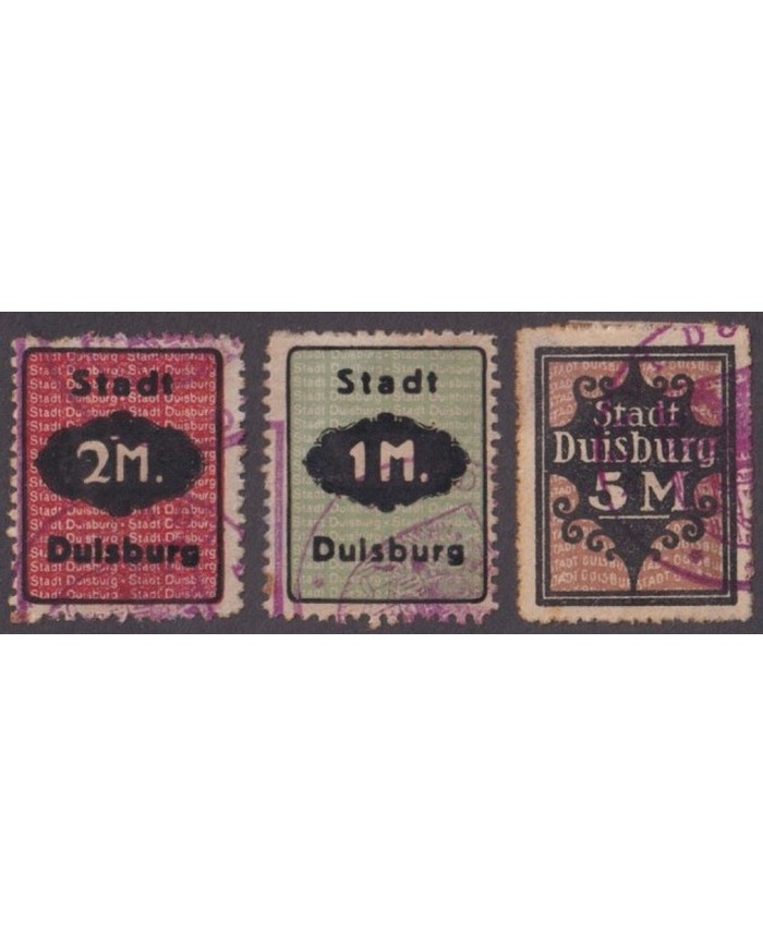 F-EX27635 GERMANY DULSBURG LOCAL REVENUE STAMPS LOT.