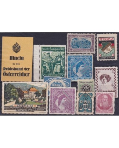 F-EX25521 AUSTRIA CINDERELLA STAMPS LOT.