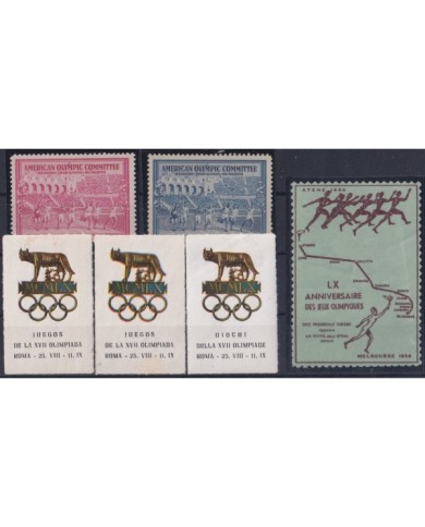 F-EX25519 OLYMPIC GAMES CINDERELLA MELBOURNE 1956 ROMA 1960 HELSINKI.