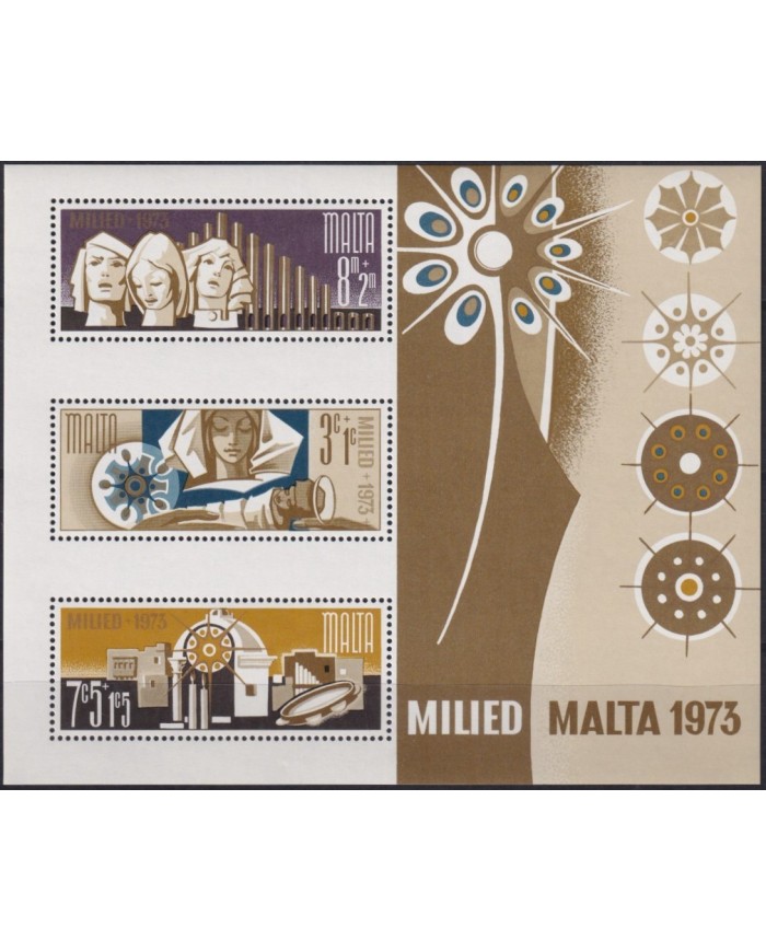 F-EX29846 MALTA MNH 1973 CHRISTMAS NAVIDAD.