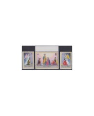 F-EX30049 MALTA MNH 1996 CHRISTMAS NAVIDAD ANGELS STAINED GLASS.