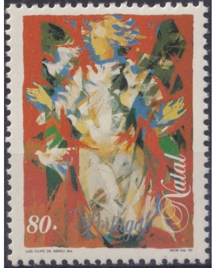 F-EX30110 PORTUGAL MNH 1995 CHRISTMAS NAVIDAD ART PAINTING.