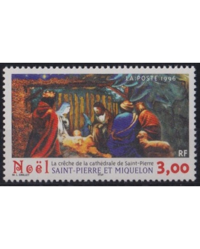 F-EX30119 SAINT PIERRE & MIQUELON MNH 1996 CHRISTMAS NAVIDAD KINGS WIZARDS.