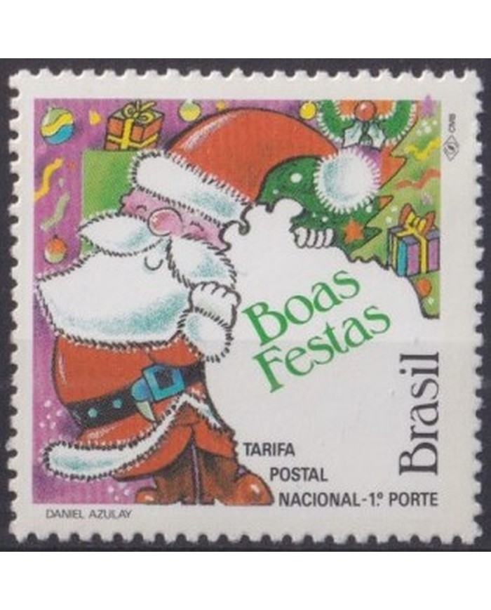 F-EX32059 BRAZIL BRASIL MNH 1992 CHRISTMAS NAVIDAD SANTA CLAUS.