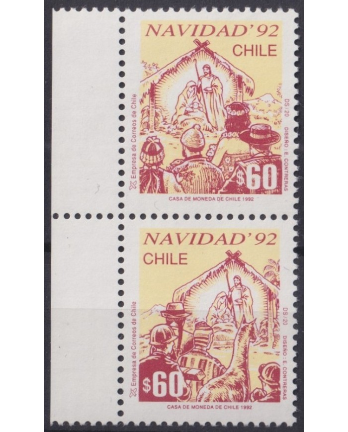 F-EX32069 CHILE MNH 1992 CHRISTMAS NAVIDAD.