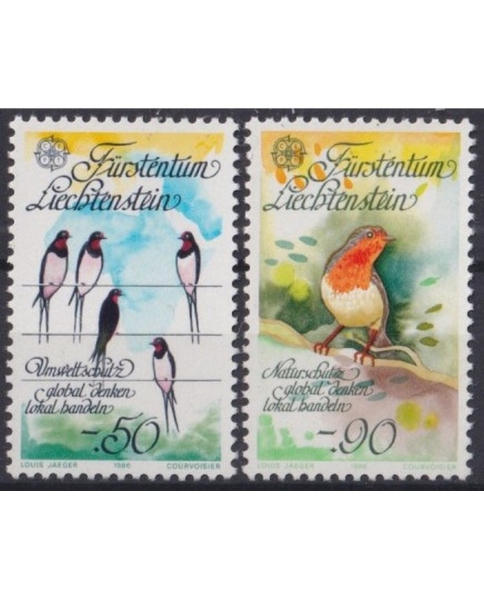 F-EX34095 LIECHTENSTEIN MNH 1986 AVES PAJAROS BIRD OISEAUX VÖGEL.