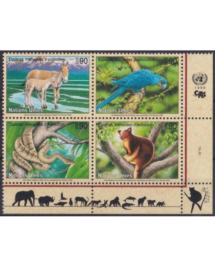 F-EX34181 UNITED NATIONS UN ONU MNH 1993 AVES PAJAROS BIRD OISEAUX VÖGEL SNIKE DONKEY.