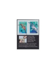 F-EX34203 BELGIUM BELGIQUE MNH 1990 BOOKLED SEA MARINE REEF WILDLIFE FISH PECES.