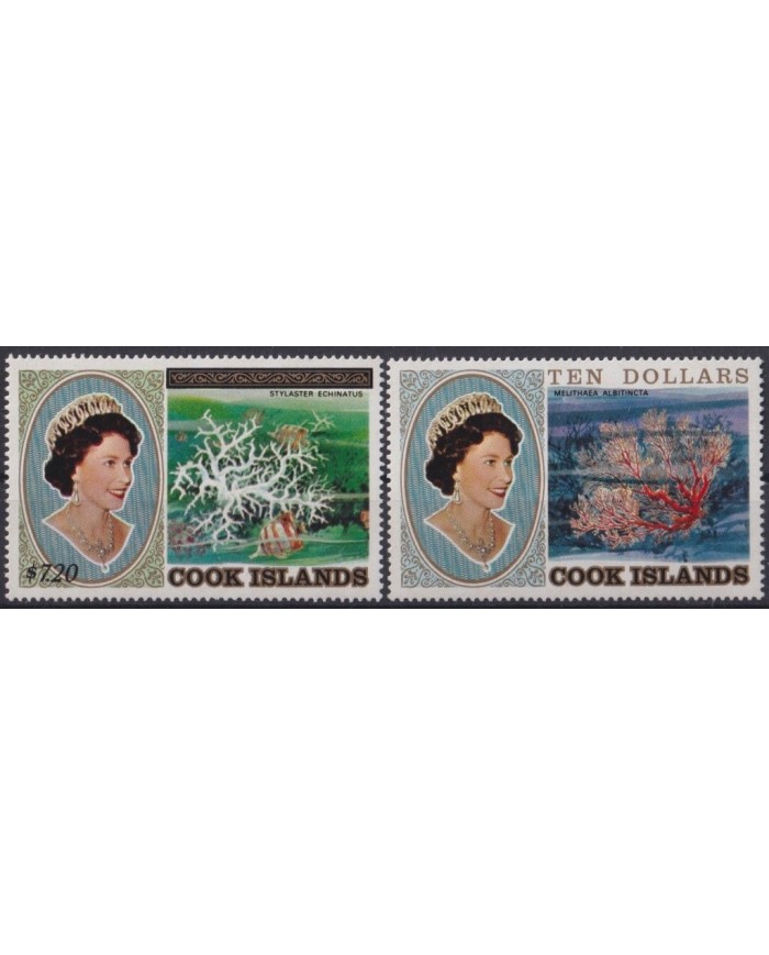 F-EX34240 COOK MNH 1984 SEA MARINE REEF WILDLIFE FISH PECES SHELL SNAIL.