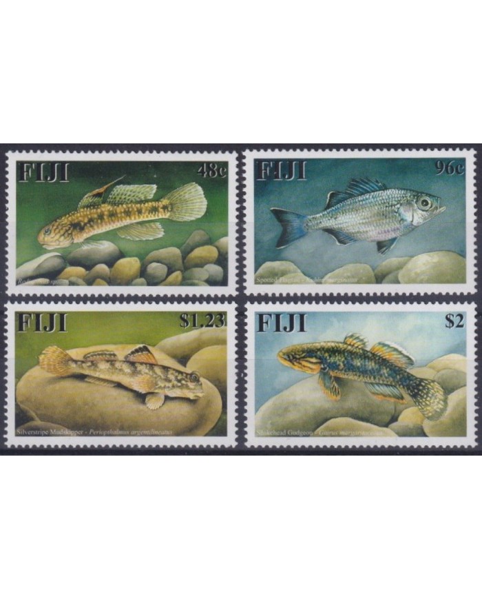 F-EX34257 FIJI IS MNH 2002 SEA MARINE REEF WILDLIFE SHELF FISH PECES.