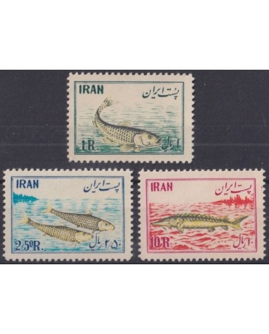 F-EX34276 IRAN PERSIA MNH 1954 MARINE WILDLIFE FISH PECES.