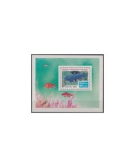 F-EX34281 LAOS MNH 1987 SEA MARINE WILDLIFE REEF FISH PECES.