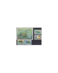 F-EX34292 MALDIVES MNH 1989 MARINE REEF WILDLIFE FISH PECES.