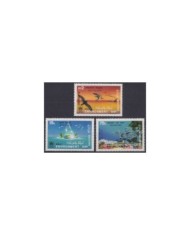 F-EX34294 MALDIVES MNH 1988 MARINE REEF WILDLIFE FISH ENVIRONMENT DAY BIRD.
